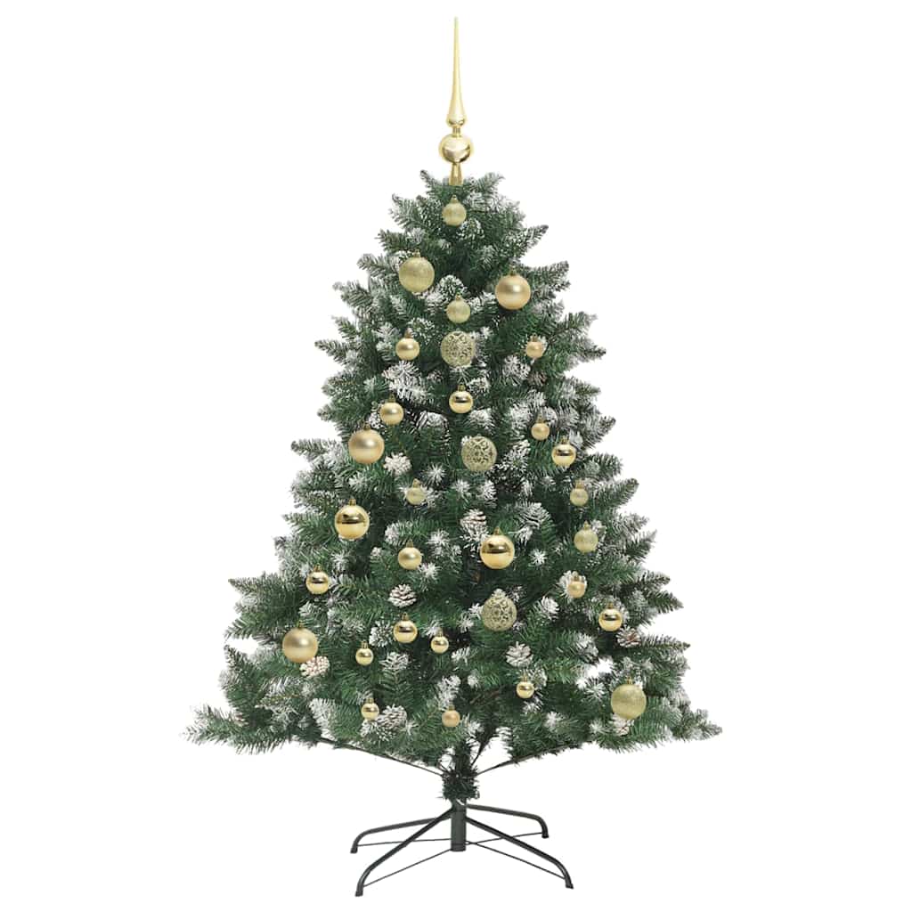 Kunstigt juletræ Grøn 150 cm PVC og plastik og stål