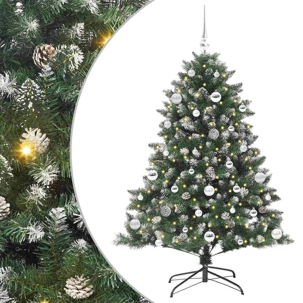 Kunstigt juletræ Grøn 150 cm PVC og plastik og stål