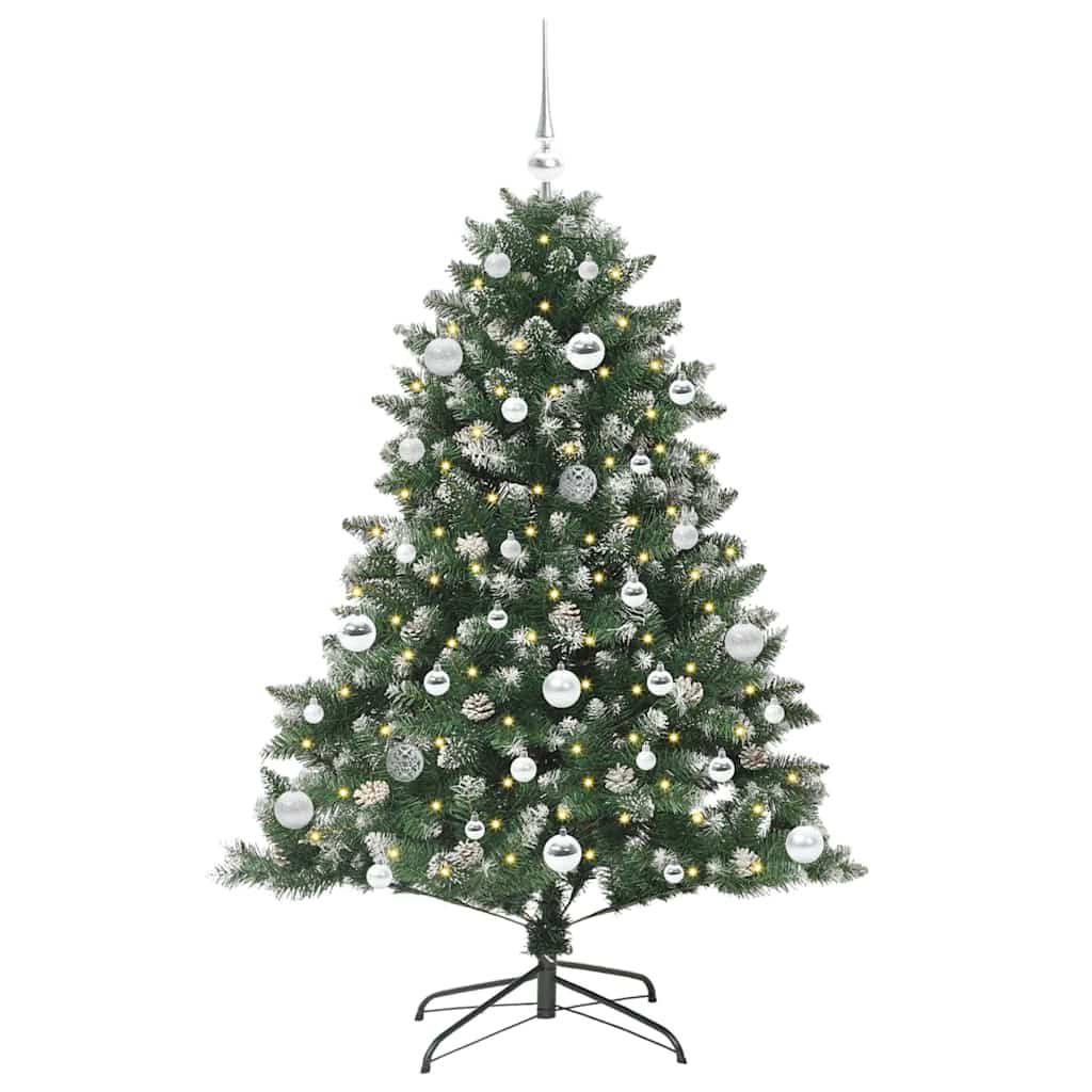 Kunstigt juletræ Grøn 150 cm PVC og plastik og stål