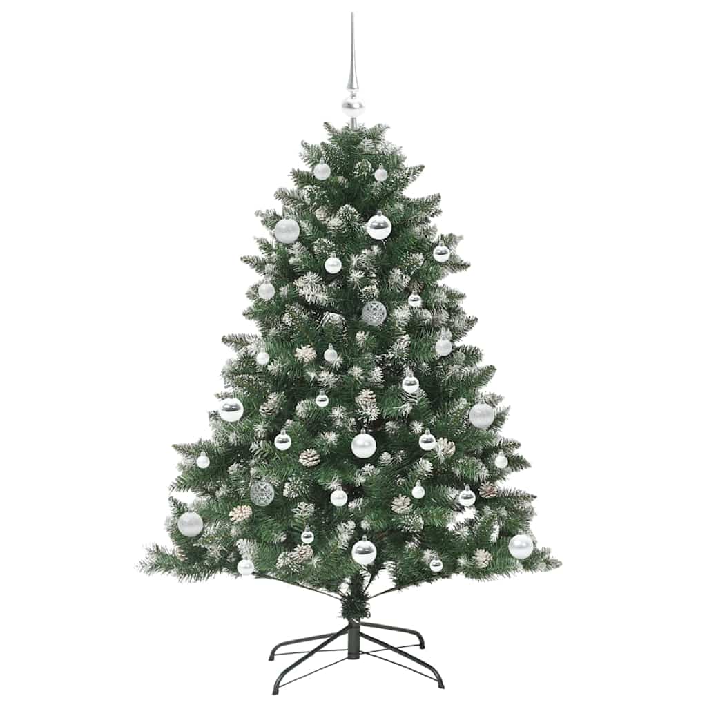 Kunstigt juletræ Grøn 150 cm PVC og plastik og stål