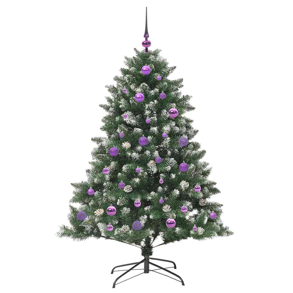 Kunstigt juletræ Grøn 150 cm PVC og plastik og stål