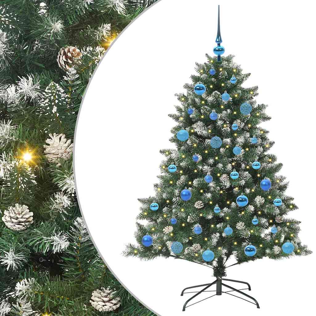 Kunstigt juletræ Grøn 150 cm PVC og plastik og stål