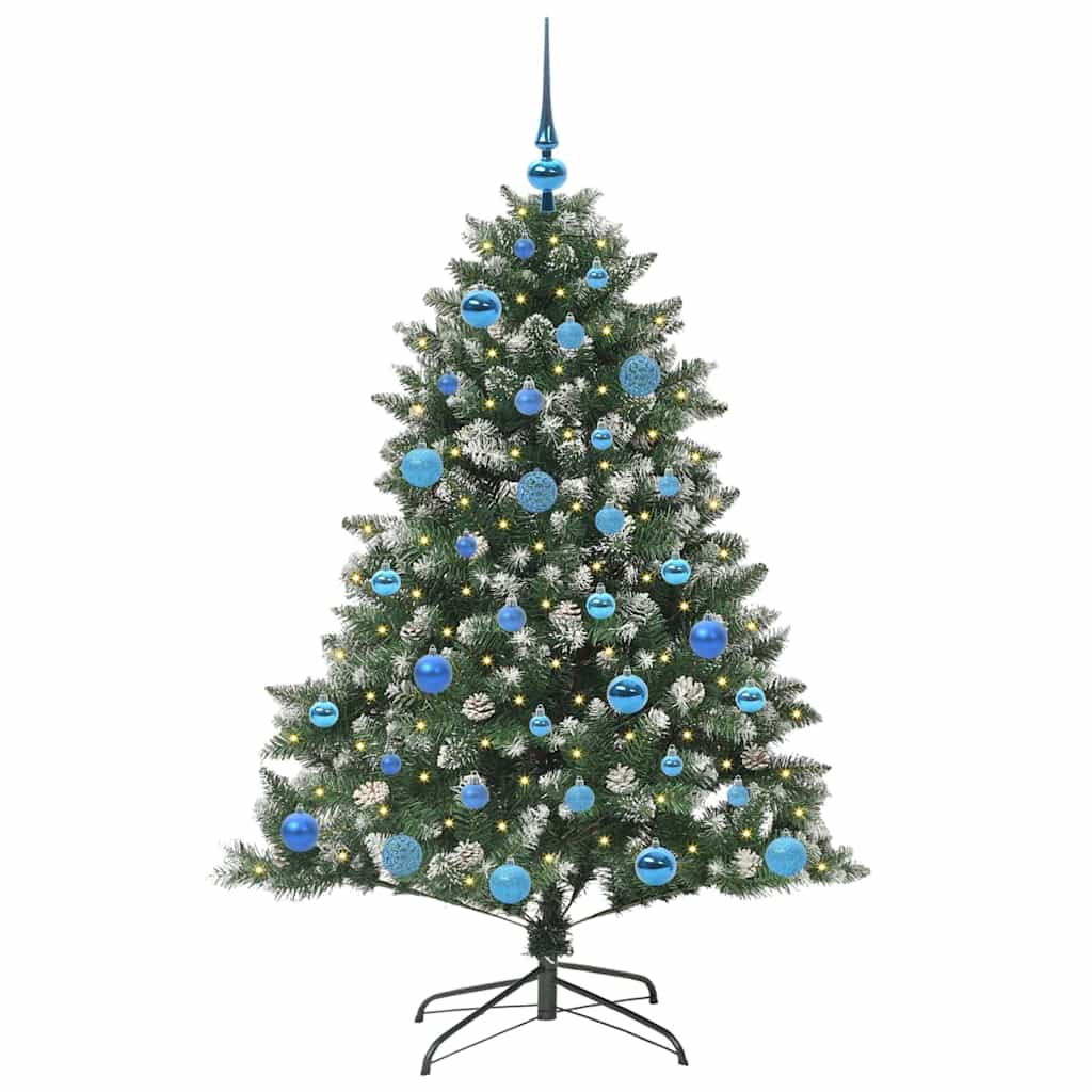 Kunstigt juletræ Grøn 150 cm PVC og plastik og stål