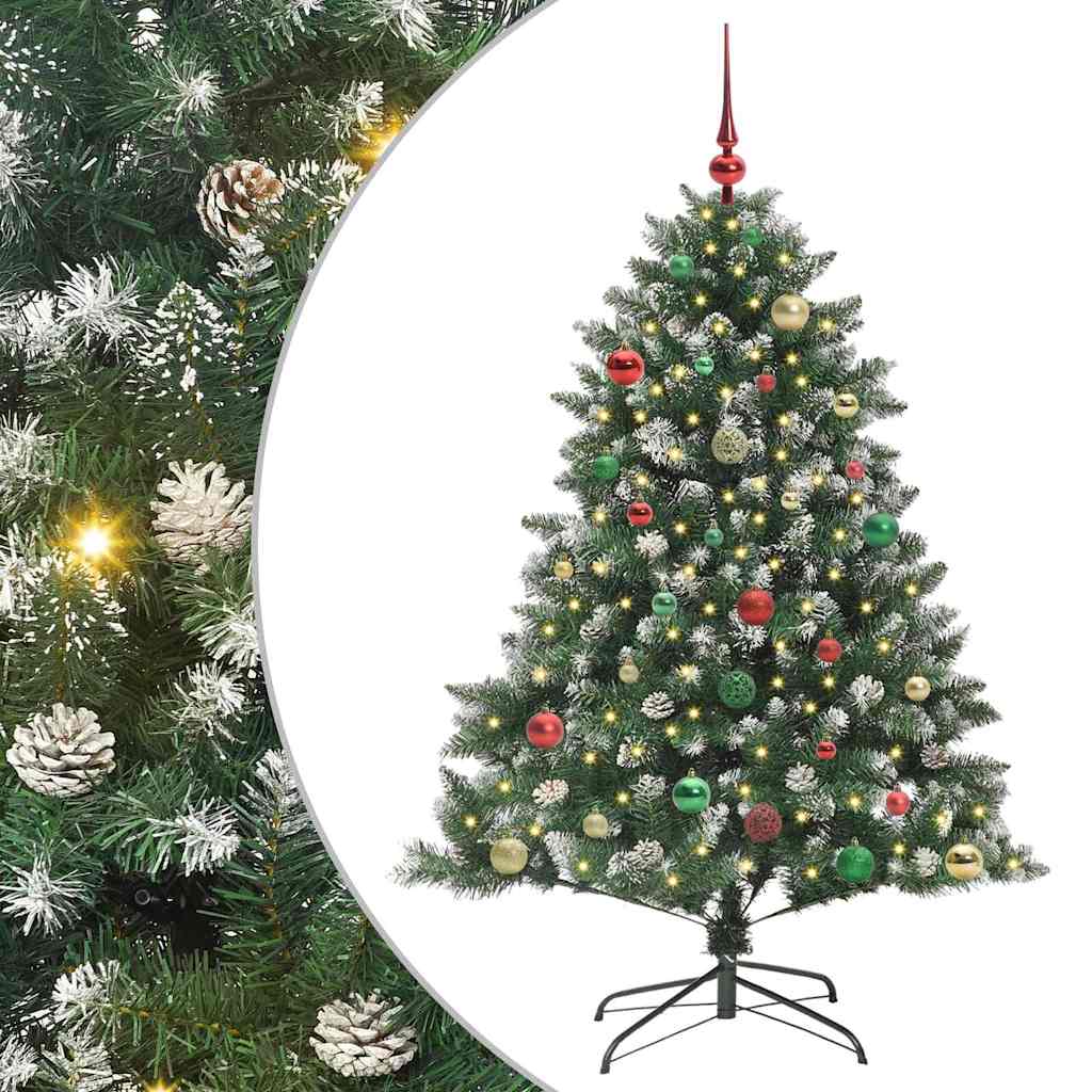 Kunstigt juletræ Grøn 150 cm PVC og plastik og stål