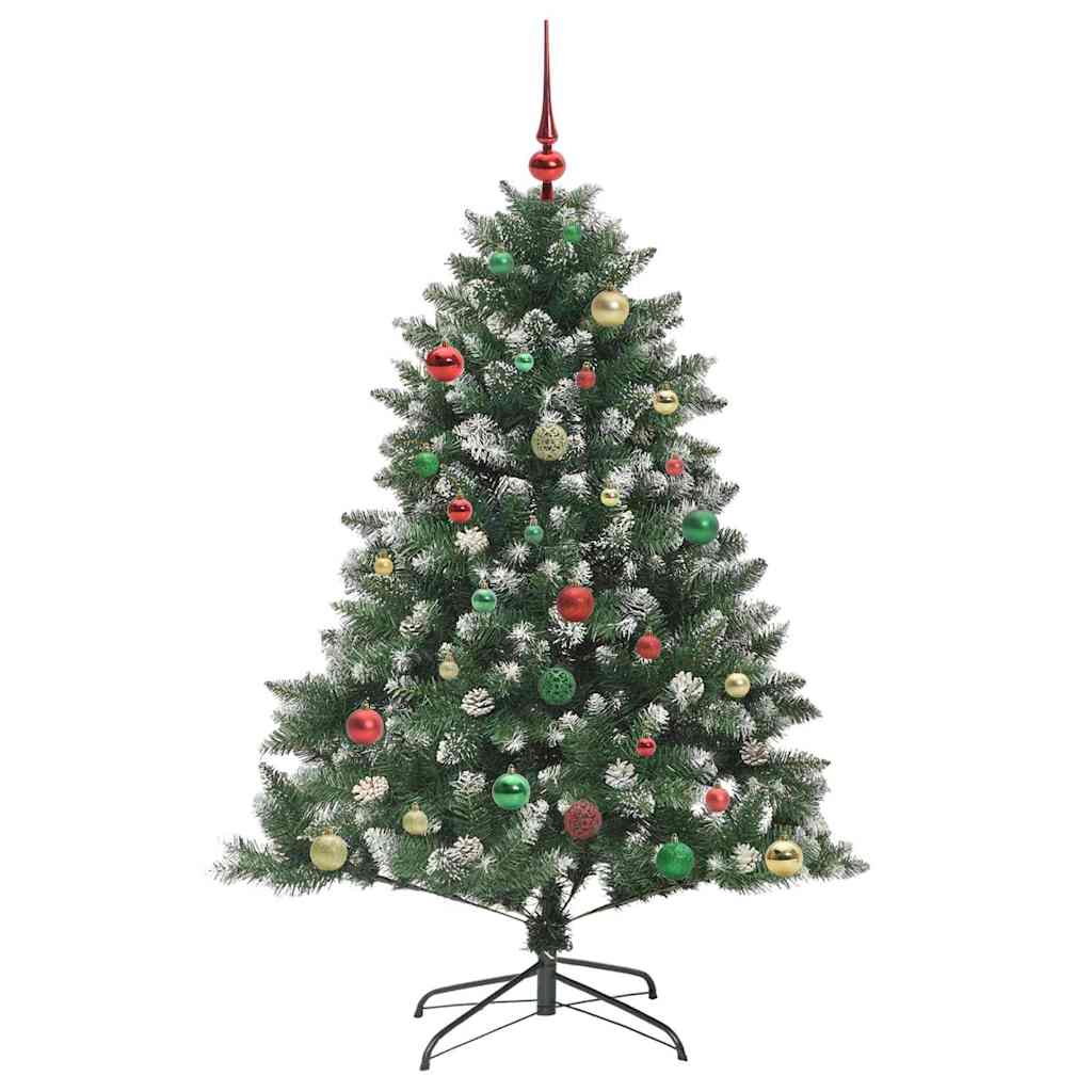 Kunstigt juletræ Grøn 150 cm PVC og plastik og stål