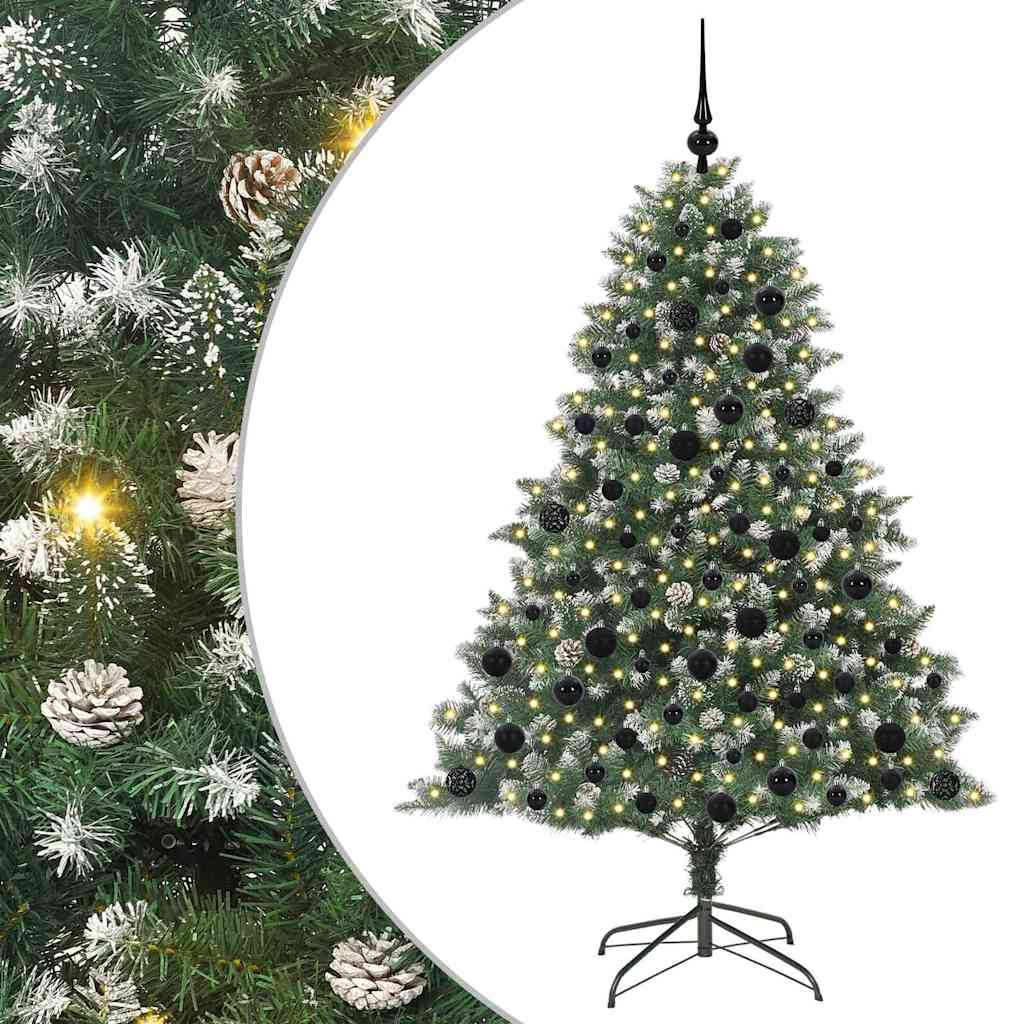 Kunstigt juletræ Grøn 180 cm PVC og plastik og stål