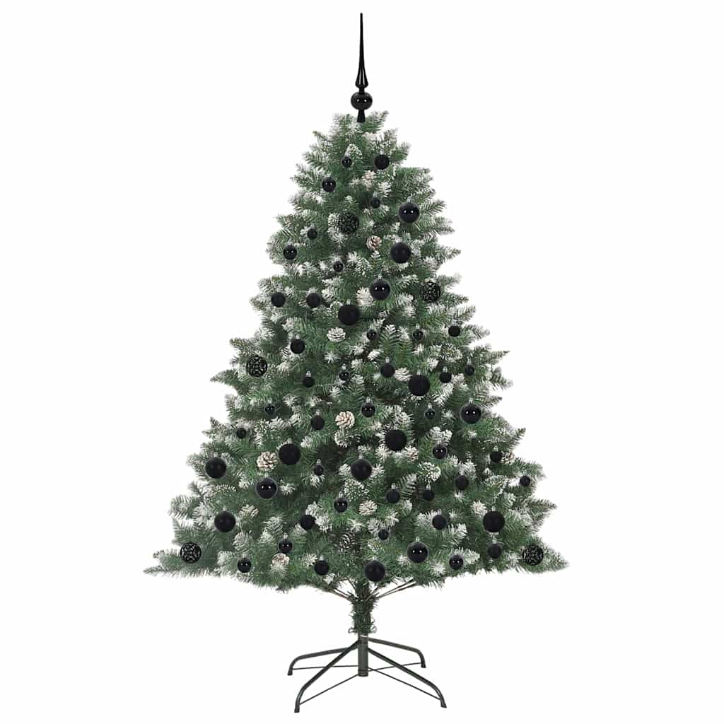 Kunstigt juletræ Grøn 180 cm PVC og plastik og stål