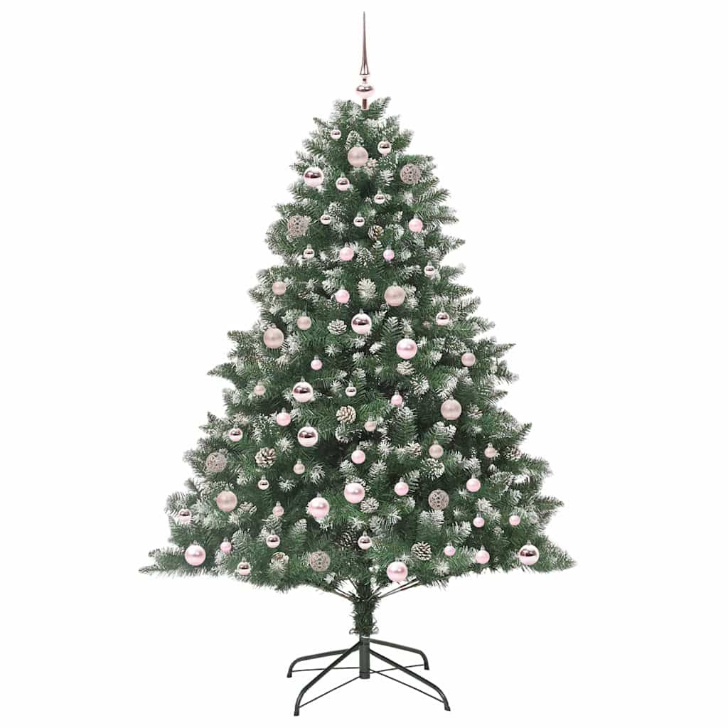 Kunstigt juletræ Grøn 180 cm PVC og plastik og stål