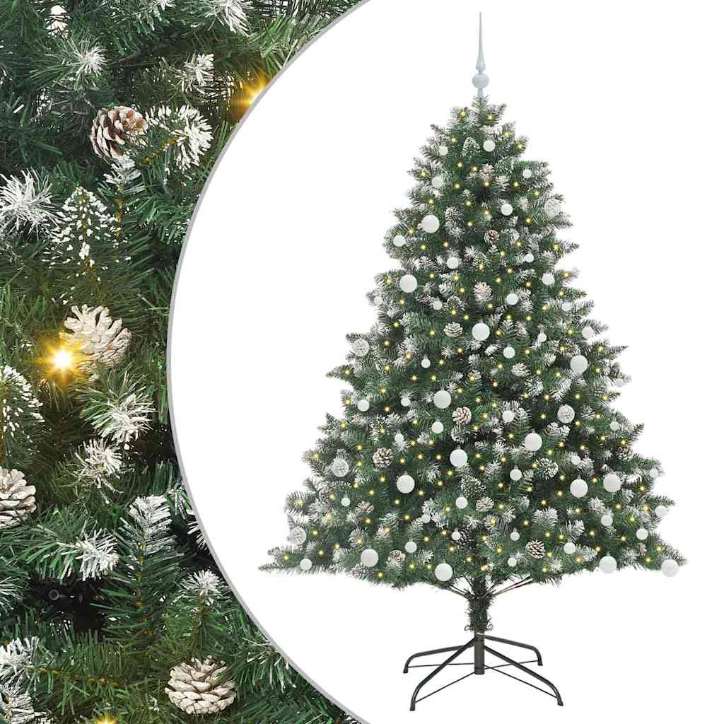 Kunstigt juletræ Grøn 180 cm PVC og plastik og stål