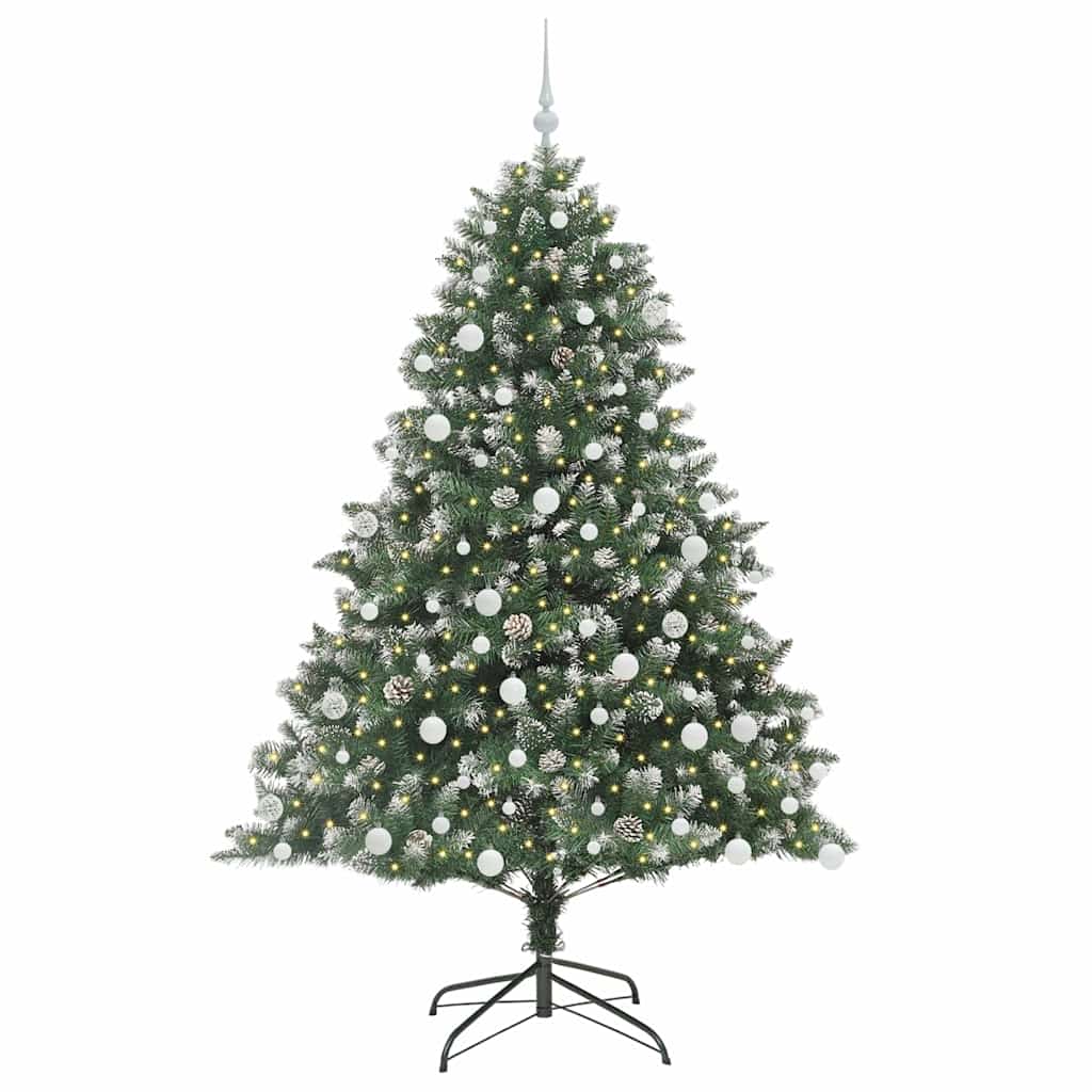 Kunstigt juletræ Grøn 180 cm PVC og plastik og stål