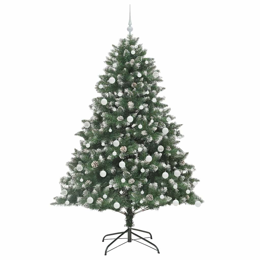 Kunstigt juletræ Grøn 180 cm PVC og plastik og stål