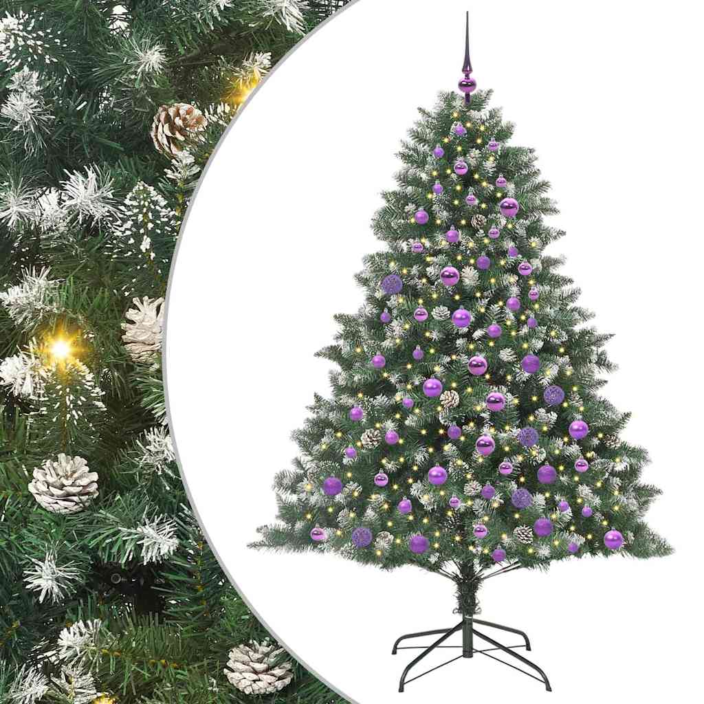 Kunstigt juletræ Grøn 180 cm PVC og plastik og stål