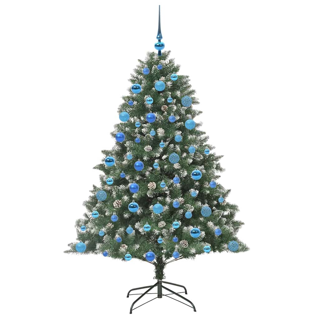 Kunstigt juletræ Grøn 180 cm PVC og plastik og stål
