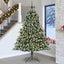 Kunstigt juletræ Grøn 240 cm PVC og plastik og stål