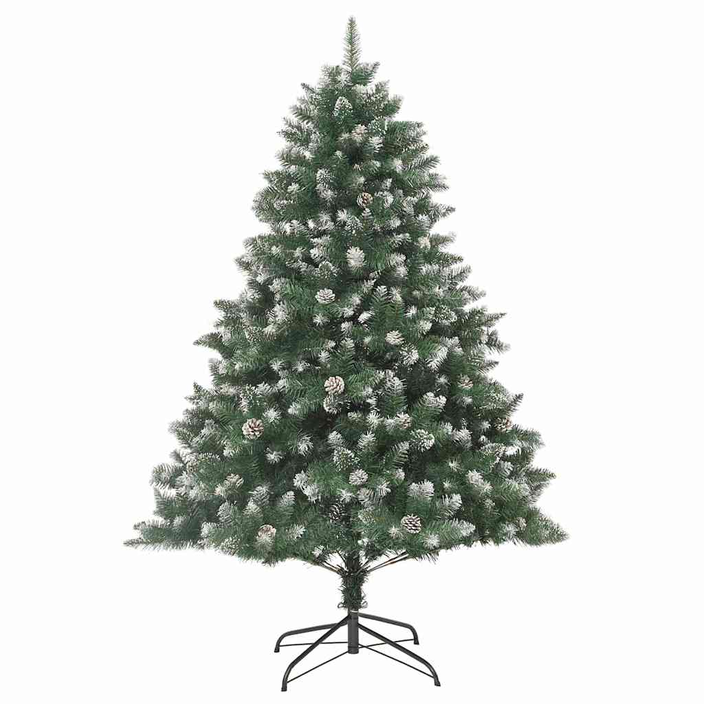 Kunstigt juletræ Grøn 240 cm PVC og plastik og stål