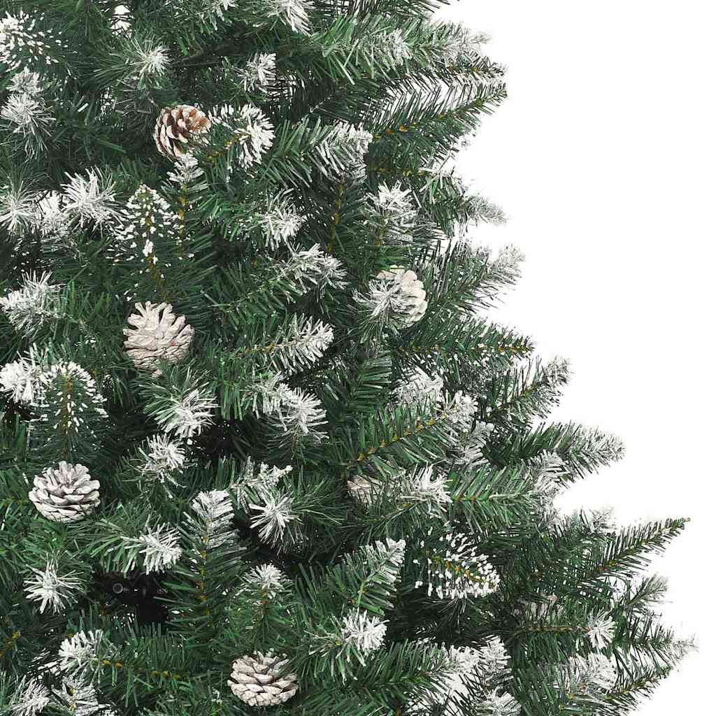 Kunstigt juletræ Grøn 240 cm PVC og plastik og stål