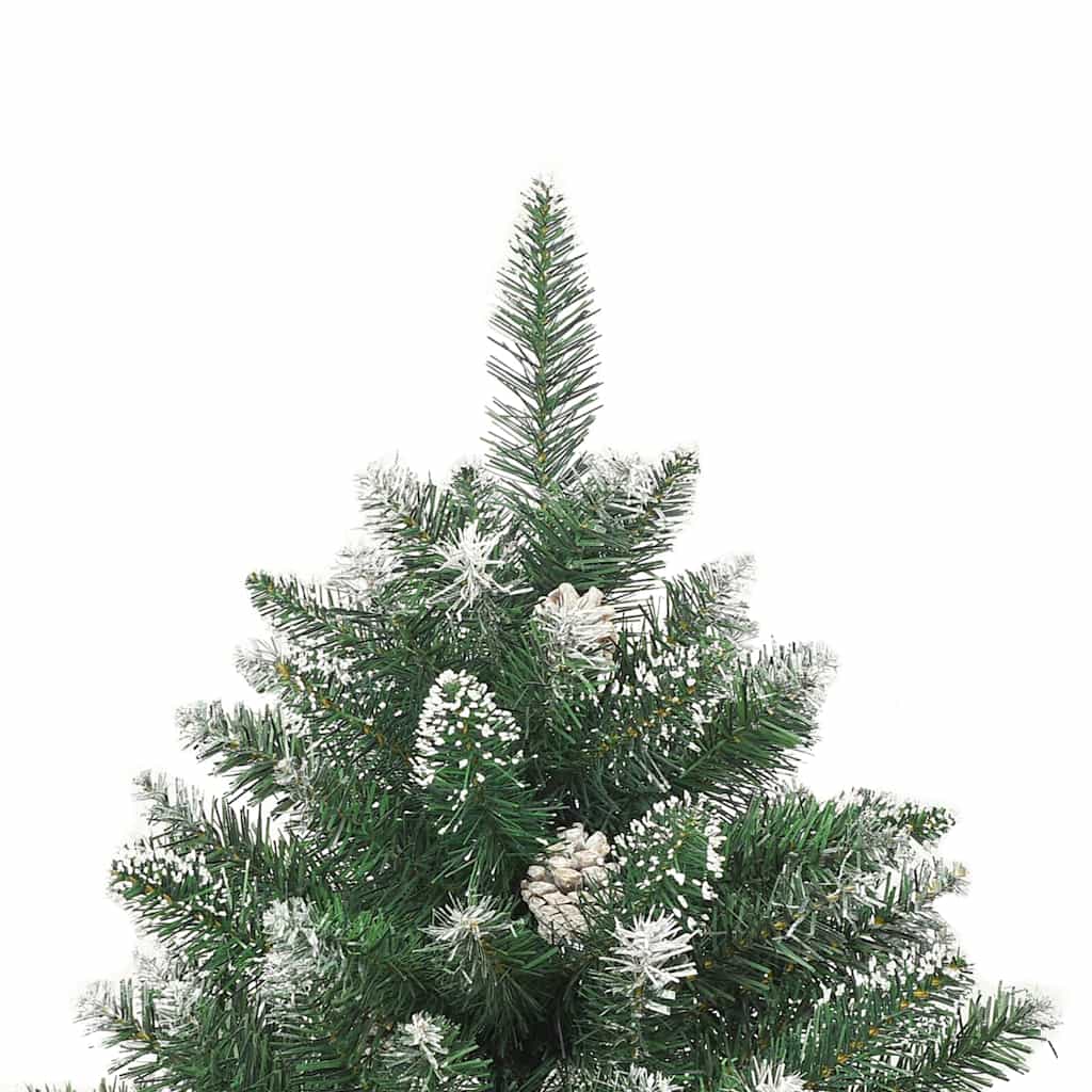 Kunstigt juletræ Grøn 240 cm PVC og plastik og stål