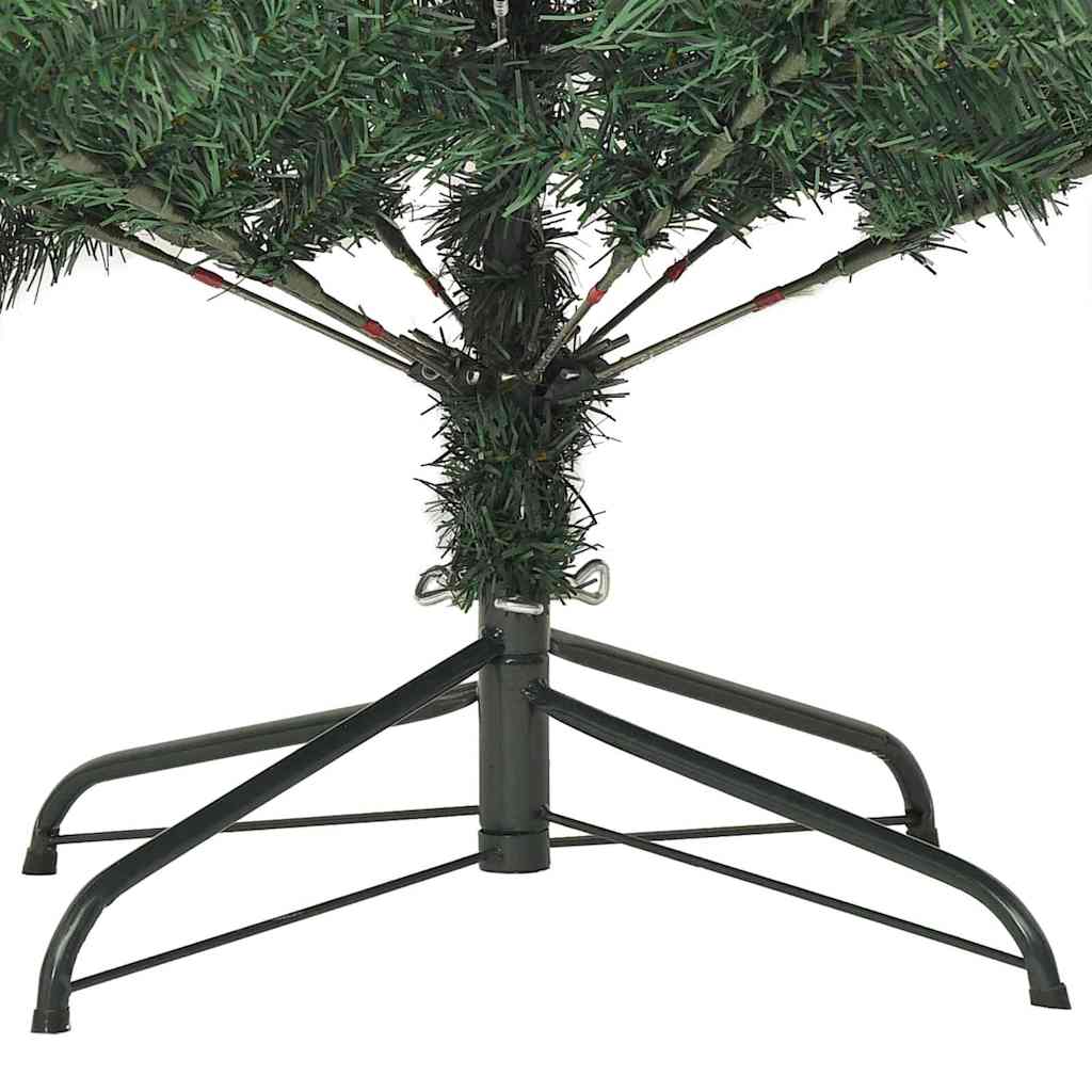 Kunstigt juletræ Grøn 240 cm PVC og plastik og stål