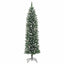 Kunstigt slankt juletræ Grøn og Hvid 120 cm