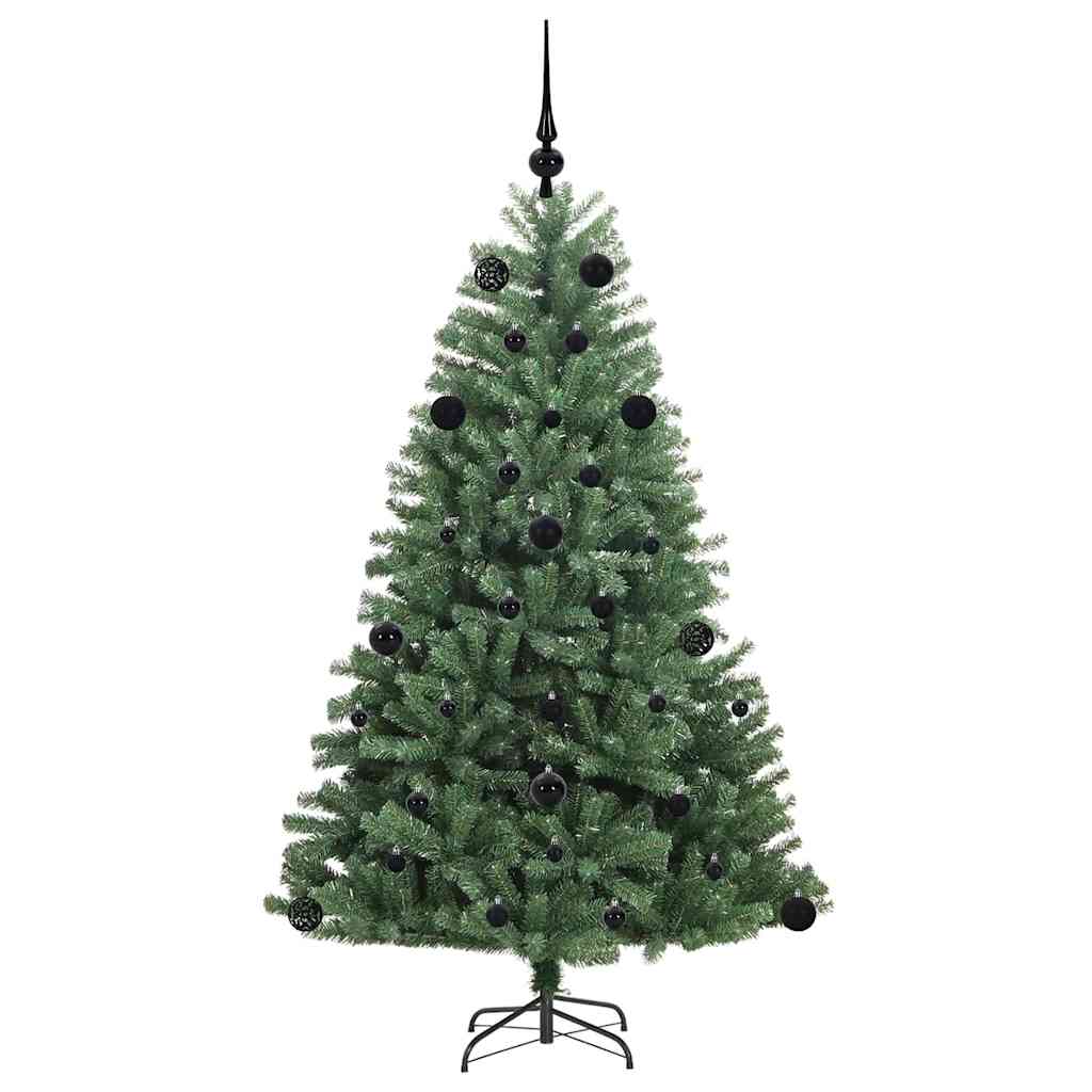 Kunstigt Hinged Juletræ Grøn 150 cm PVC og metal