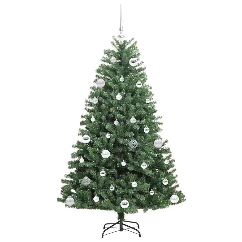 Kunstigt Hinged Juletræ Grøn 150 cm PVC og metal
