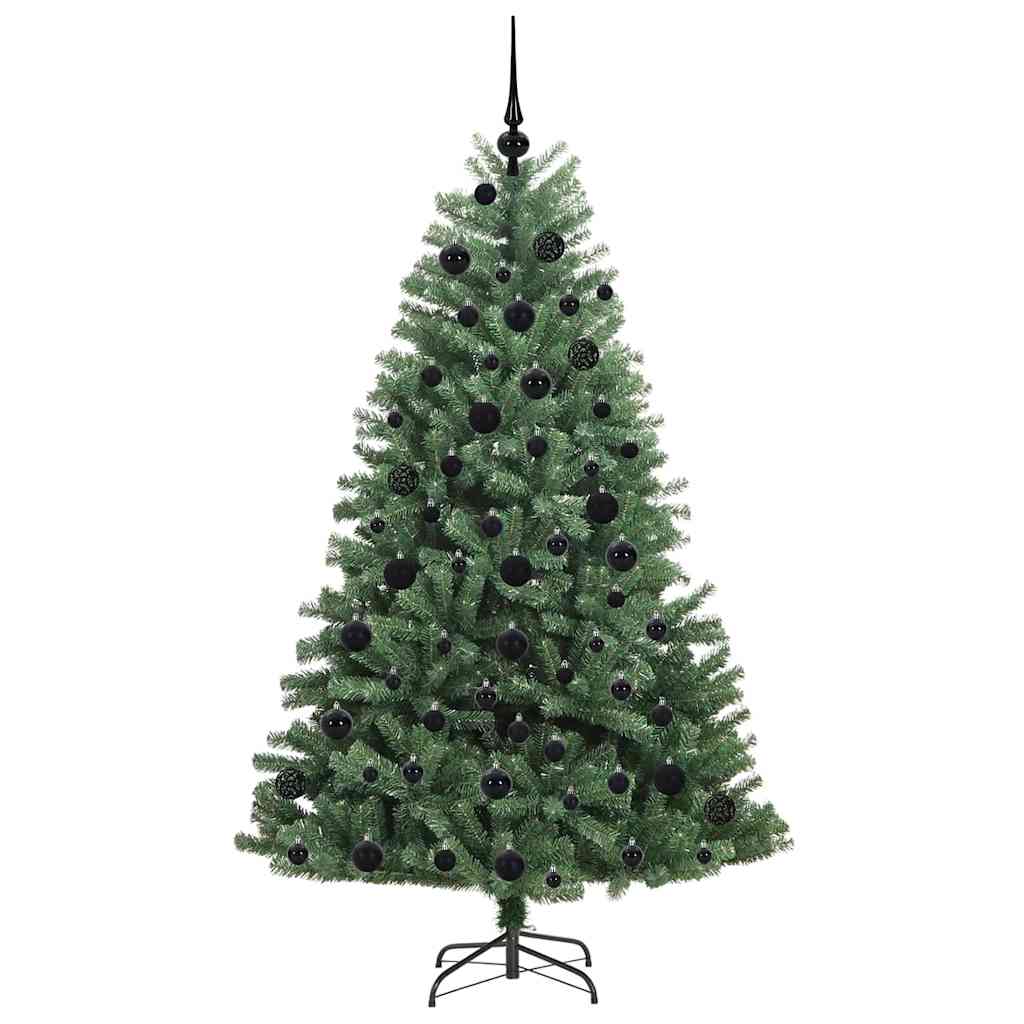 Kunstigt Hinged Juletræ Grøn 180 cm PVC og metal