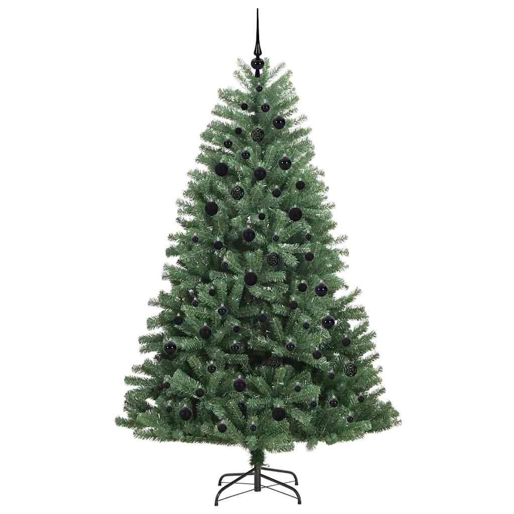 Kunstigt Hinged Juletræ Grøn 210 cm PVC og metal