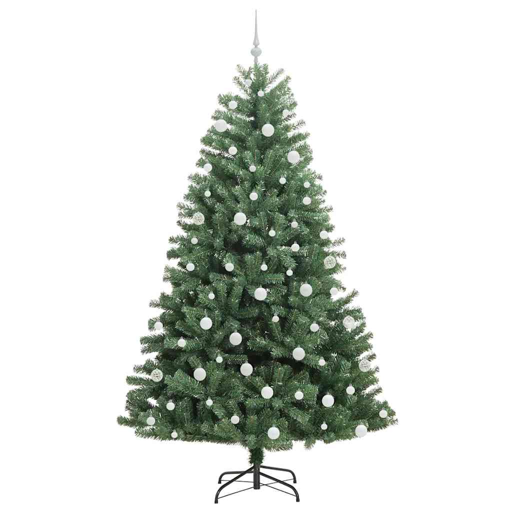 Kunstigt Hinged Juletræ Grøn 210 cm PVC og metal