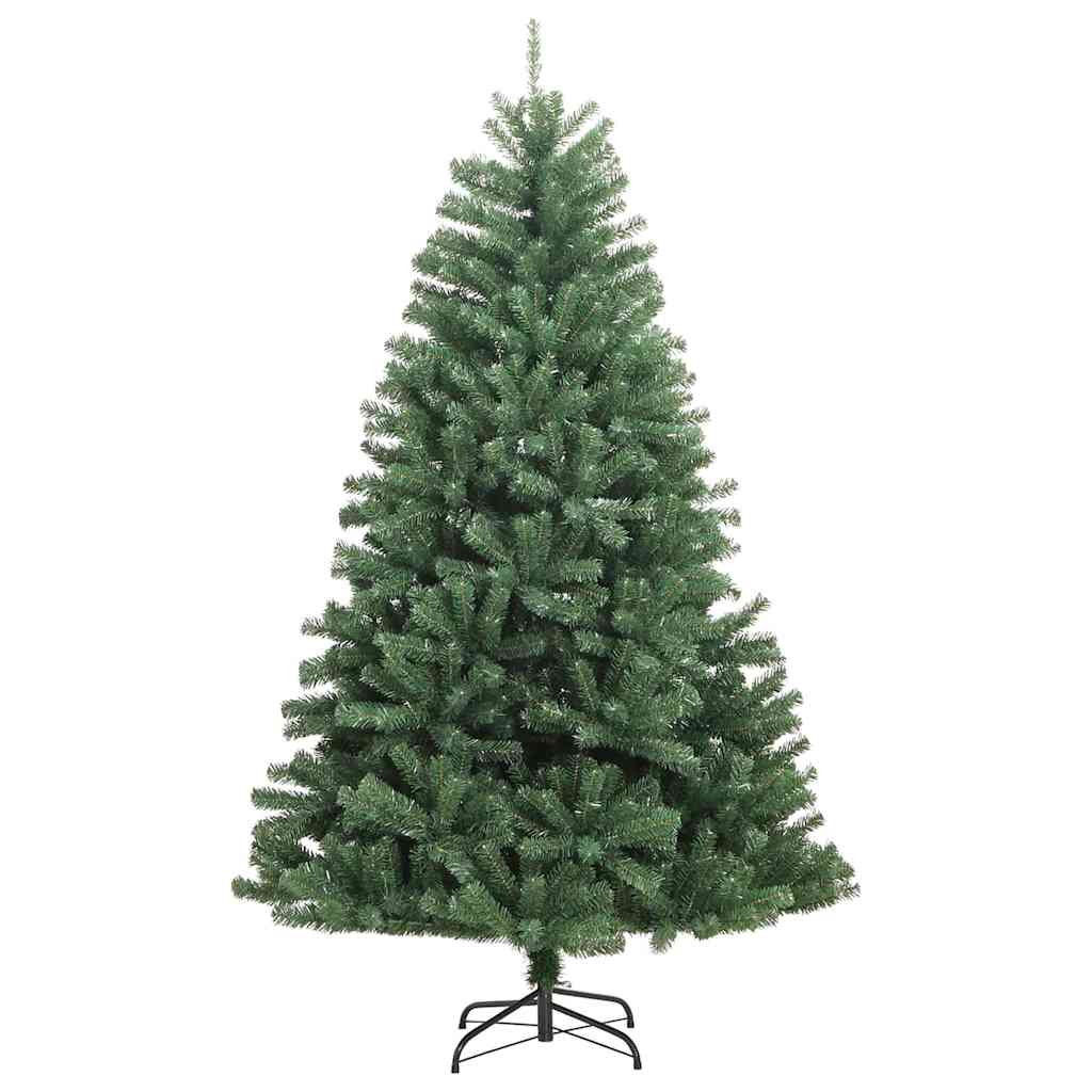 Kunstigt Hinged Juletræ Grøn 210 cm PVC og metal