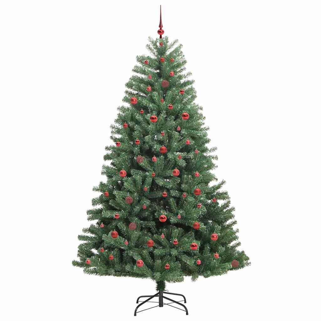 Kunstigt Hinged Juletræ Grøn 240 cm PVC og metal