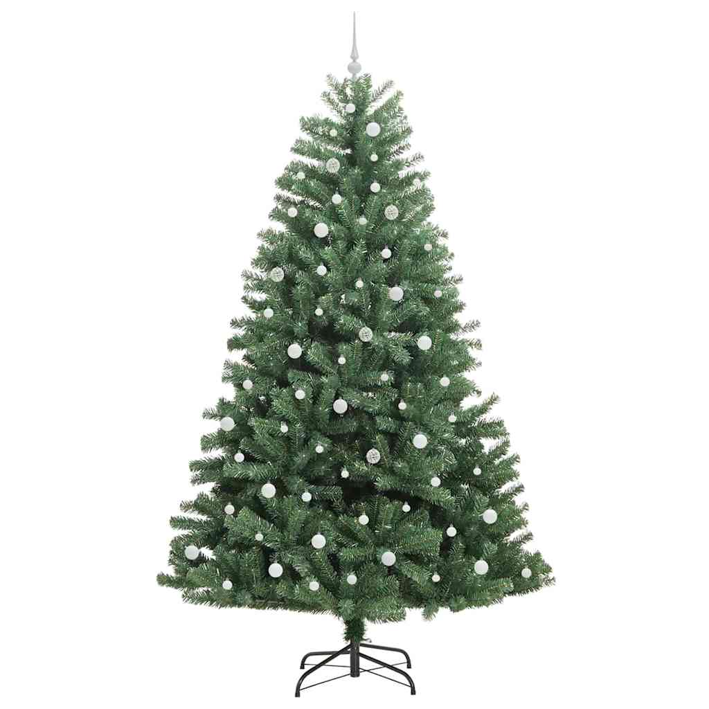 Kunstigt Hinged Juletræ Grøn 240 cm PVC og metal
