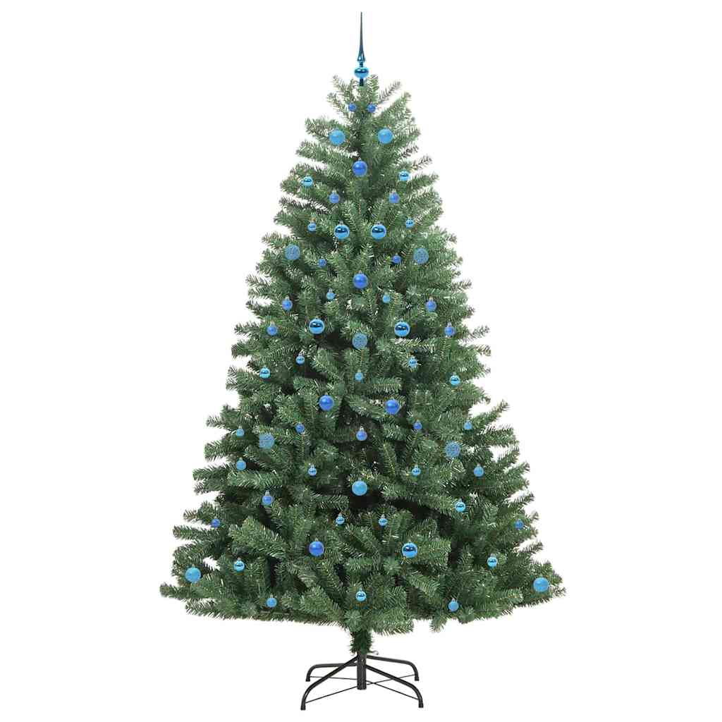 Kunstigt Hinged Juletræ Grøn 240 cm PVC og metal