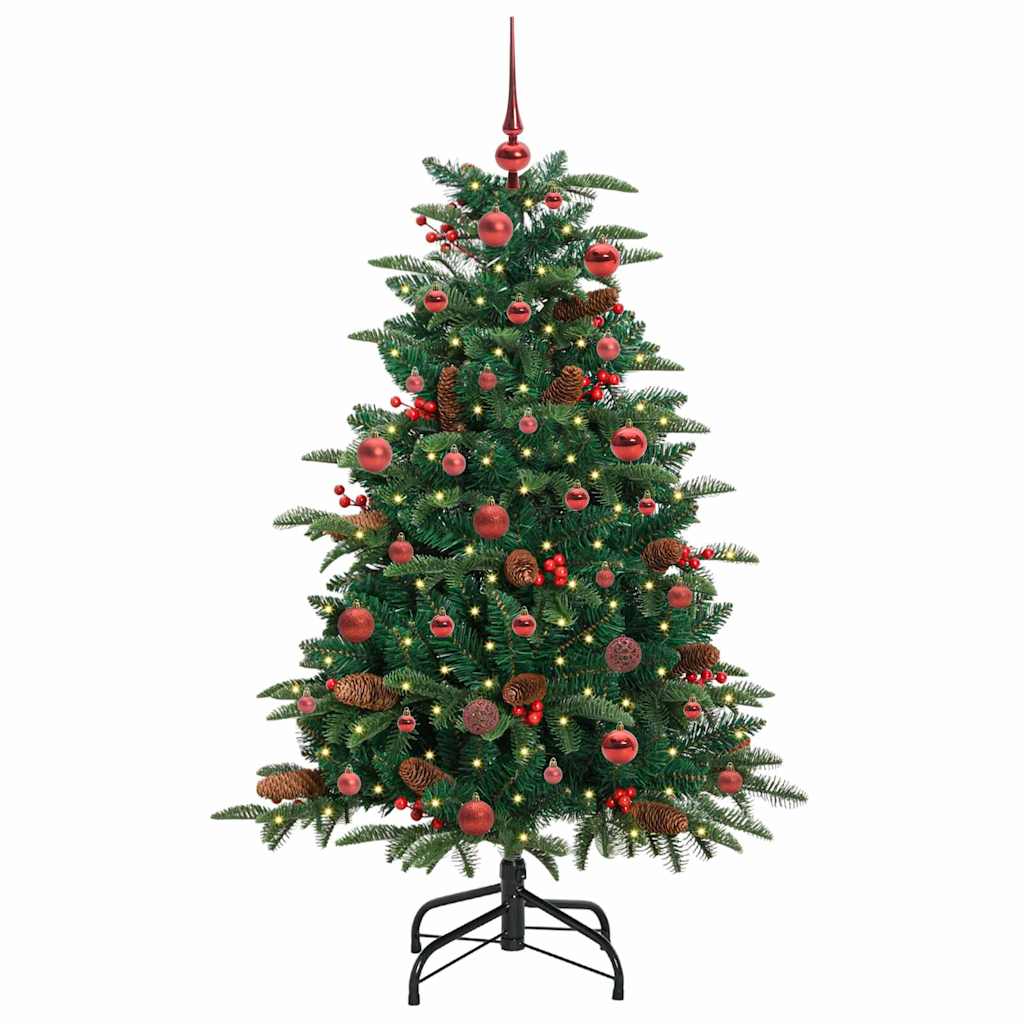 Kunstigt juletræ med stativ Grøn 150 cm PVC og metal og plast