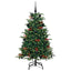 Kunstigt juletræ med stativ Grøn 150 cm PVC og metal og plast