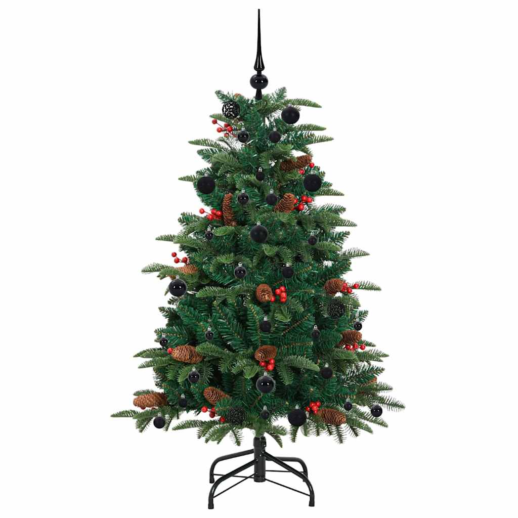 Kunstigt juletræ med stativ Grøn 150 cm PVC og metal og plast