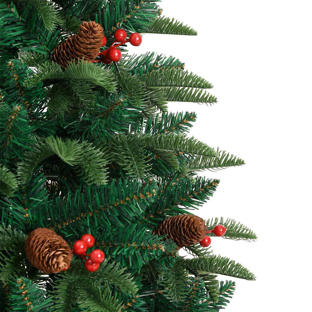 Kunstigt juletræ med stativ Grøn 150 cm PVC og metal og plast