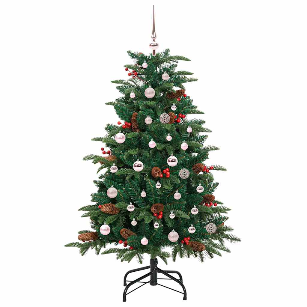 Kunstigt juletræ med stativ Grøn 150 cm PVC og metal og plast