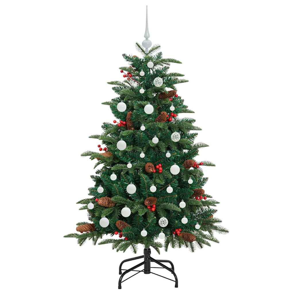 Kunstigt juletræ med stativ Grøn 150 cm PVC og metal og plast