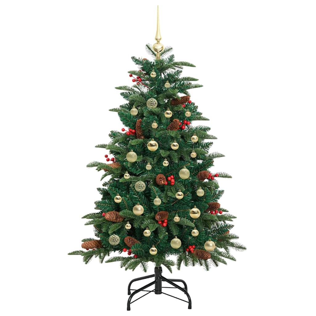 Kunstigt juletræ med stativ Grøn 150 cm PVC og metal og plast