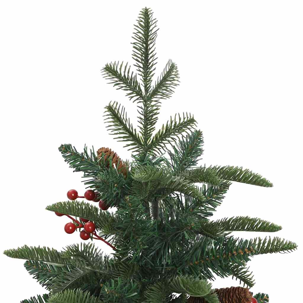 Kunstigt juletræ med stativ Grøn 150 cm PVC og metal og plast
