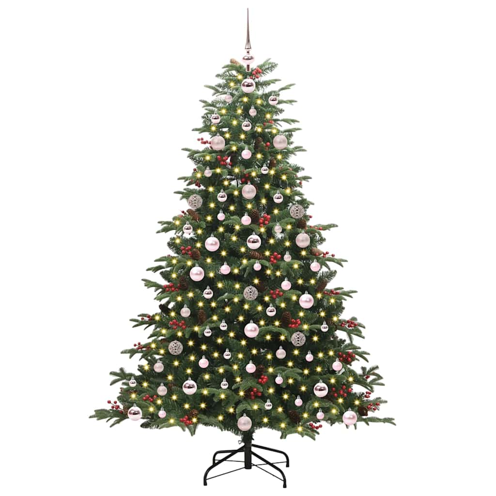Kunstigt juletræ med stativ Grøn 180 cm PVC og metal og plast