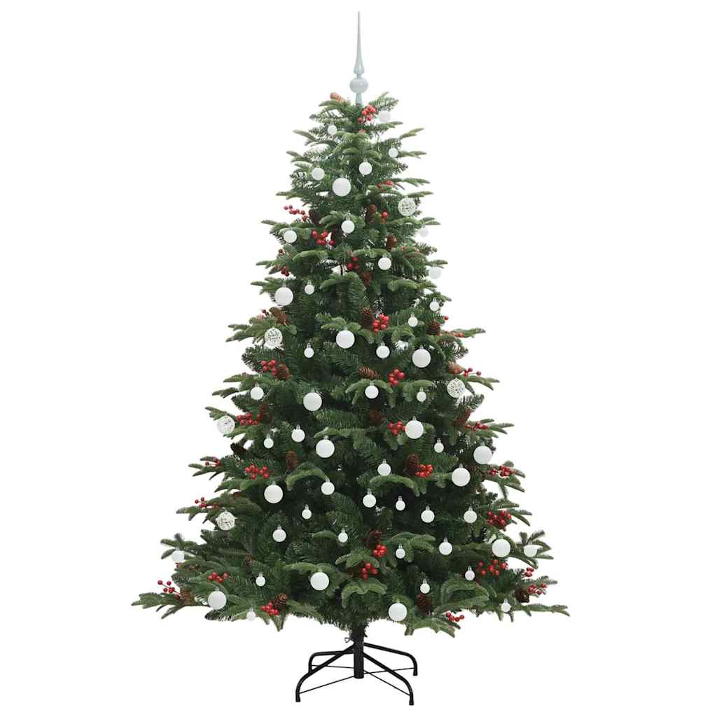 Kunstigt juletræ med stativ Grøn 180 cm PVC og metal og plast