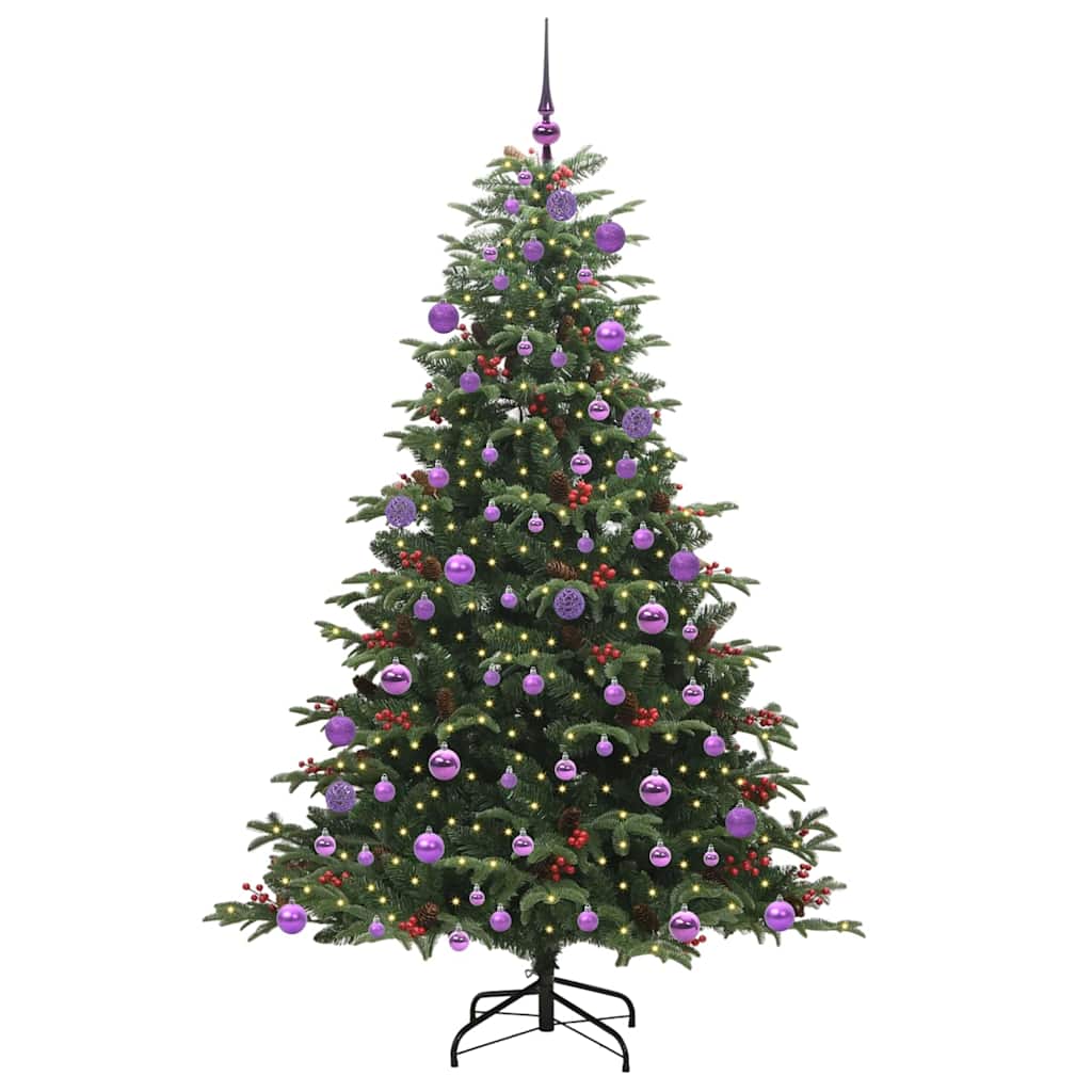 Kunstigt juletræ med stativ Grøn 180 cm PVC og metal og plast