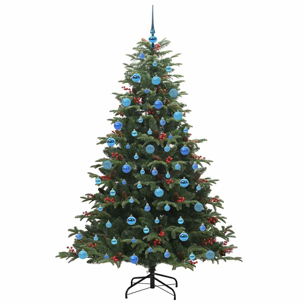 Kunstigt juletræ med stativ Grøn 180 cm PVC og metal og plast