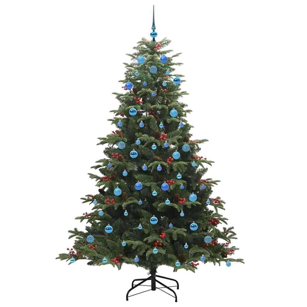 Kunstigt juletræ med stativ Grøn 210 cm PVC og metal og plast