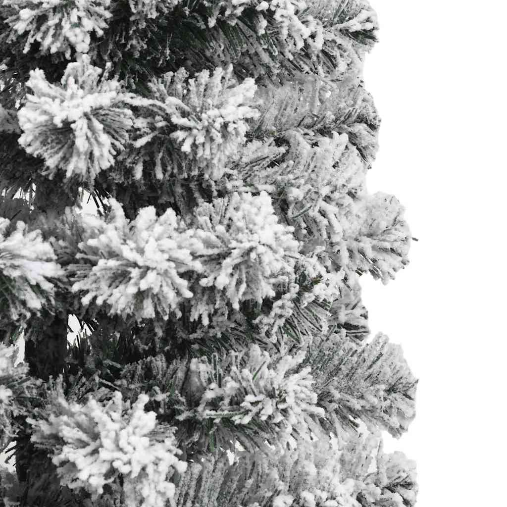 Kunstigt Hinged Juletræ 150 LED'er Grøn og Hvid 120 cm