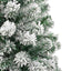 Kunstigt Hinged Juletræ 300 LED'er Grøn og Hvid 180 cm