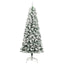 Kunstigt Hinged Juletræ 300 LED'er Grøn og Hvid 210 cm