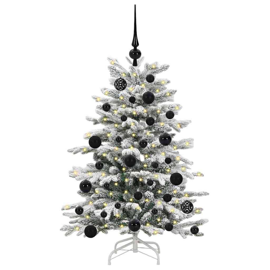Kunstigt Hinged Juletræ Hvid 120 cm PE og PVC