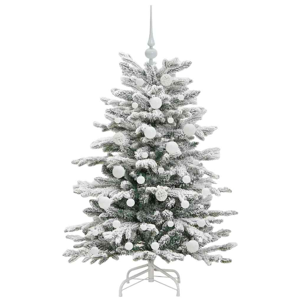Kunstigt Hinged Juletræ Hvid 120 cm PE og PVC